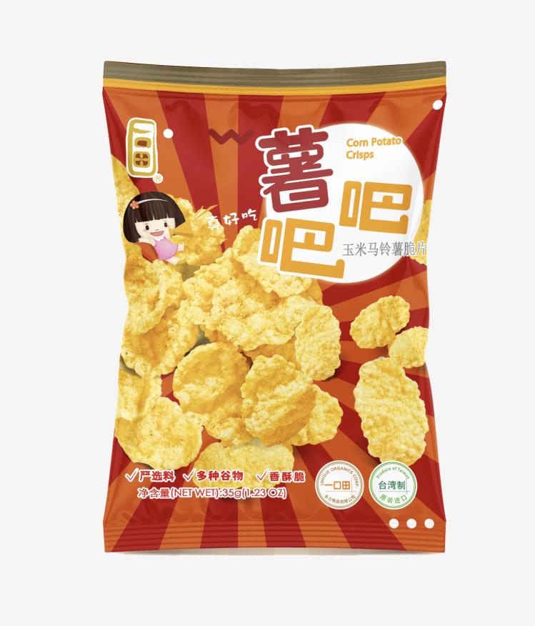 薯吧吧(玉米馬鈴薯脆片) 35g,永力食品有限公司